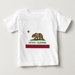 Camiseta De Bebé antioch de la bandera de California