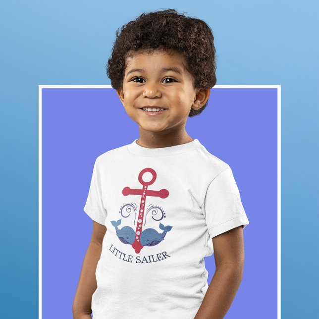 Camiseta De Bebé Anuncio de barco náutico ballenas azules pequeño m (Subido por el creador)