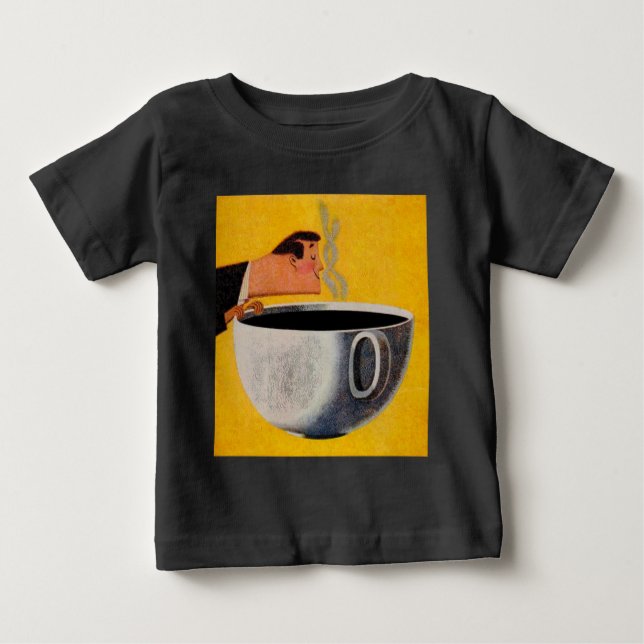 Camiseta De Bebé Anuncio de café de época (Anverso)