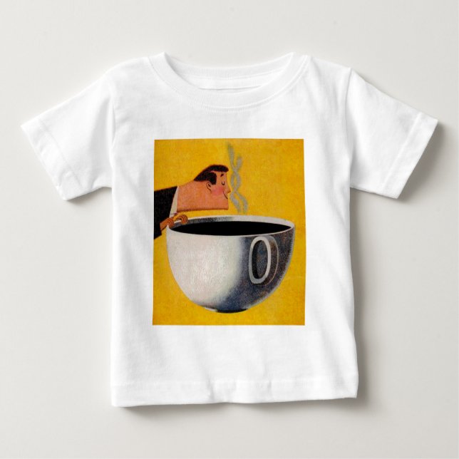 Camiseta De Bebé Anuncio de café de época (Anverso)