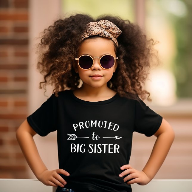 Camiseta De Bebé Anuncio de Embarazo Ascendida a Hermana Mayor (Subido por el creador)