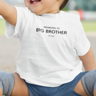 Camiseta De Bebé Anuncio de Embarazo Ascendido a Hermano Mayor