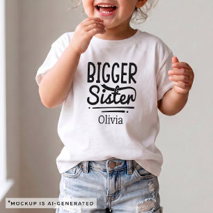 Camiseta De Bebé Anuncio de Embarazo de Hermana Mayor