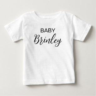 Camiseta De Bebé Anuncio de embarazo de niña personalizado, Niño, B
