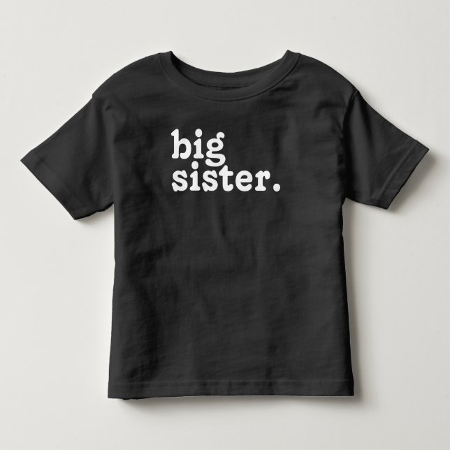 Camiseta De Bebé Anuncio de Hermana Mayor, Ascendida a hermana mayo (Anverso)
