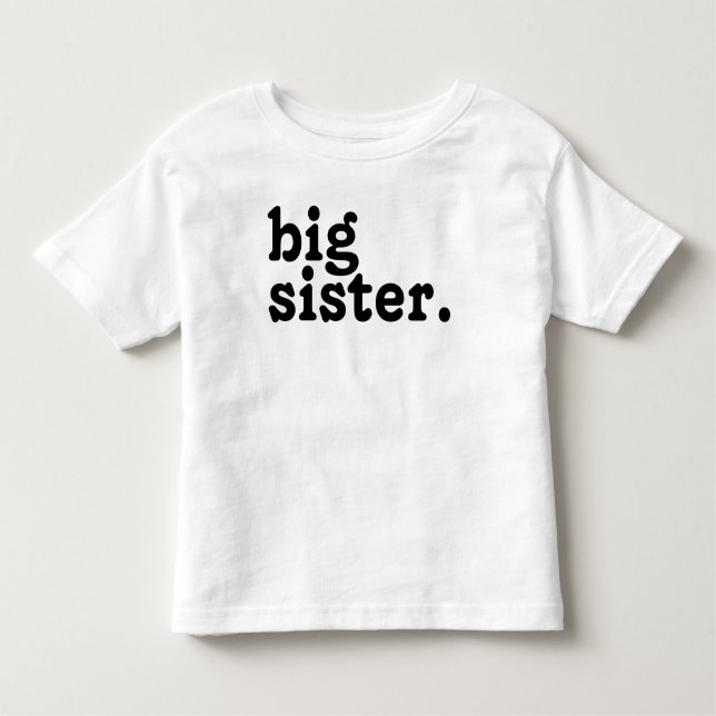 Camiseta De Bebé Anuncio de Hermana Mayor, Ascendida a hermana mayo (Anverso)