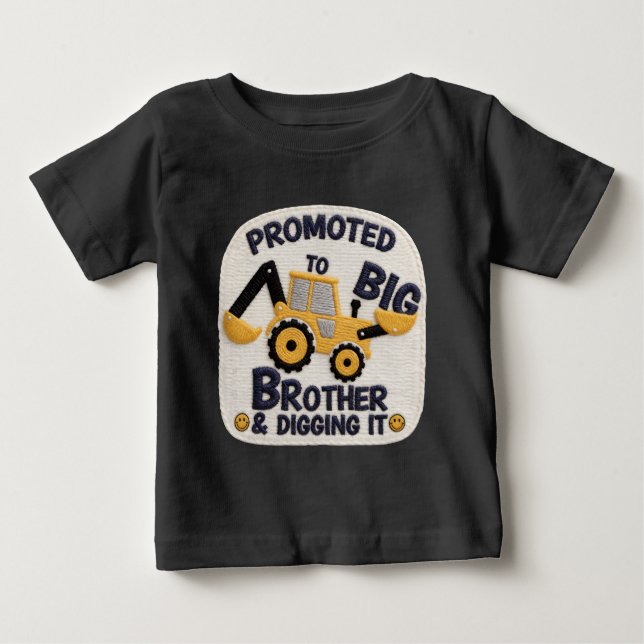Camiseta De Bebé anuncio de ropa del hermano mayor 2026 (Anverso)
