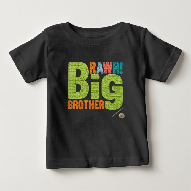 Camiseta De Bebé anuncio de ropa del hermano mayor 2026 (Anverso)