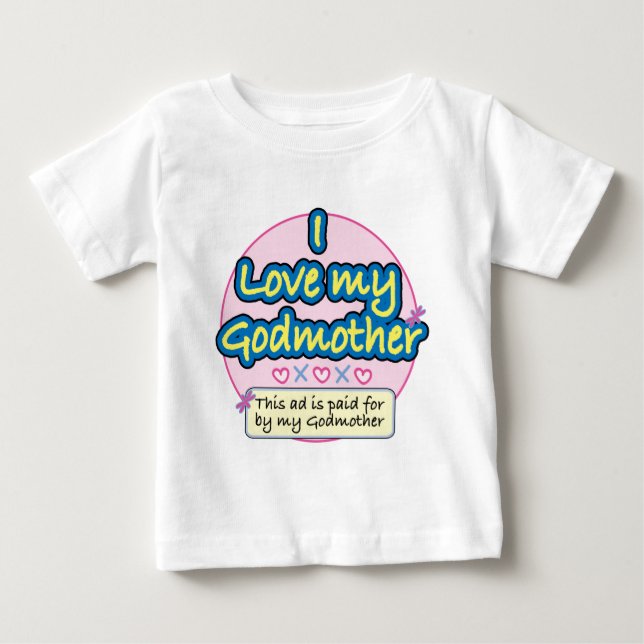 Camiseta De Bebé Anuncio pagado por mi madrina PK (Anverso)