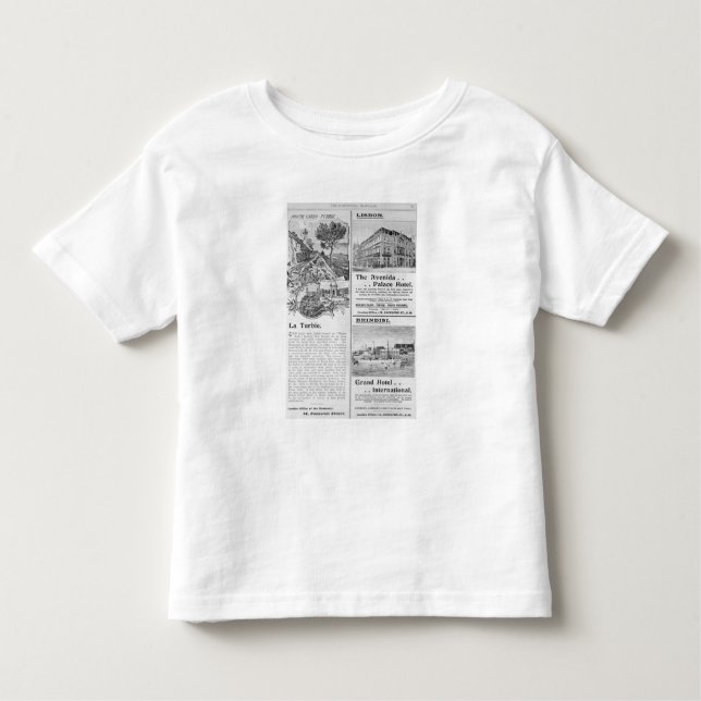 Camiseta De Bebé Anuncios para el restaurante de Turbie del La, (Anverso)