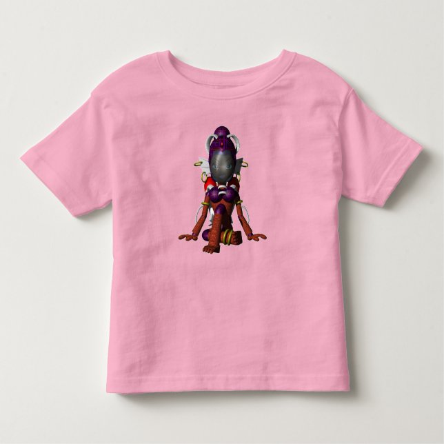 Camiseta De Bebé Aokimono. Suntan Dragon 3D 小 麦 肌 竜 三 次 元 (Anverso)