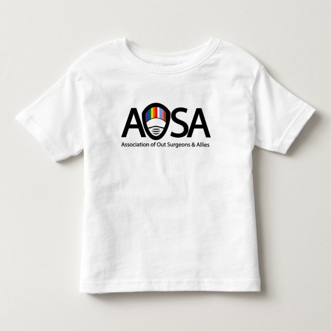 Camiseta De Bebé AOSA Toddler T-Shirt (logotipo delantero) (Anverso)