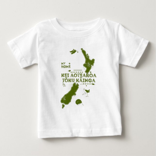 Camiseta De Bebé Aotearoa es mi hogar (Anverso)