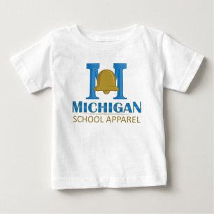 Camiseta De Bebé Aparato escolar de Michigan