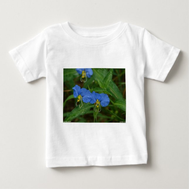 Camiseta De Bebé Aparatos y regalos asiáticos de Dayflower Blue WIl (Anverso)