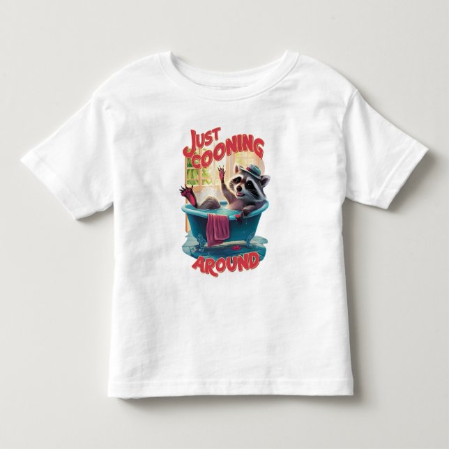Camiseta De Bebé Apenas arreglando el dramático raquetón en el baño (Anverso)