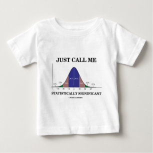 Camiseta De Bebé Apenas llámeme estadístico significativo