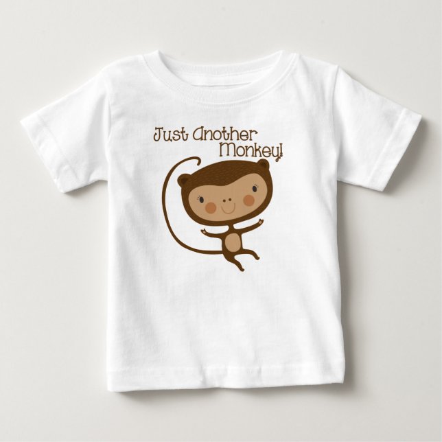 Camiseta De Bebé Apenas otro mono (Anverso)