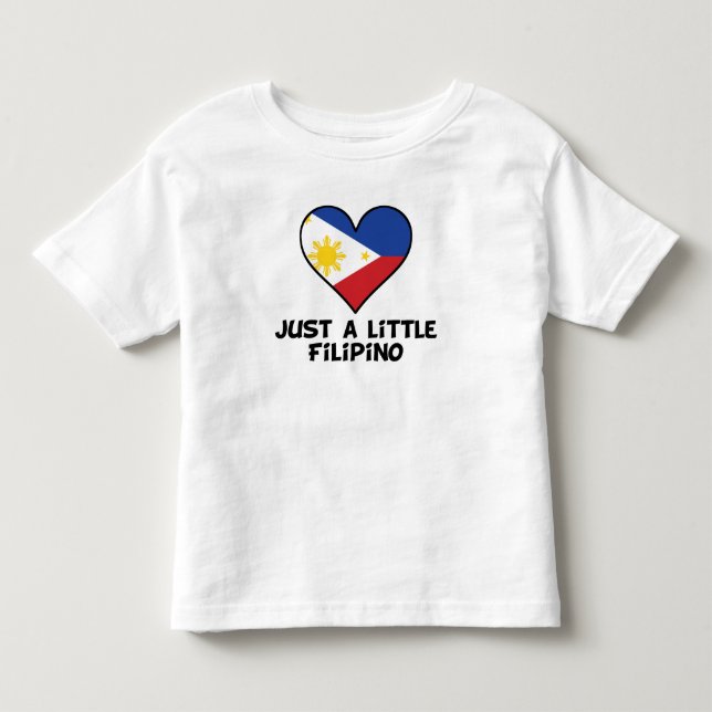 Camiseta De Bebé Apenas un pequeño filipino (Anverso)