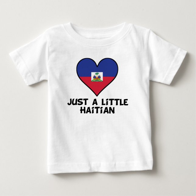 Camiseta De Bebé Apenas un pequeño haitiano (Anverso)