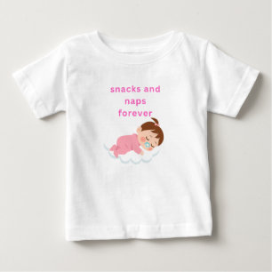 Camiseta De Bebé aperitivos y siestas