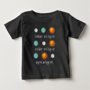 Camiseta De Bebé Apocalipsis divertido de eclipse lunar solar