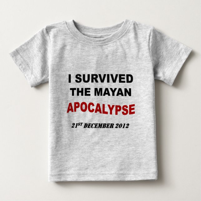 Camiseta De Bebé Apocalipsis maya llena (Anverso)