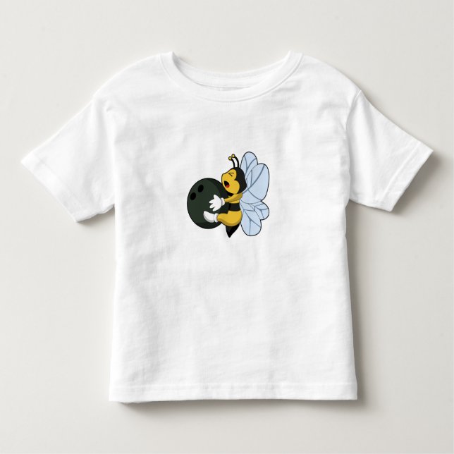 Camiseta De Bebé Apostar en el Bowling con bolas (Anverso)