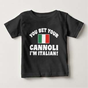 Camiseta De Bebé Apostas a tu cannoli que soy italiano