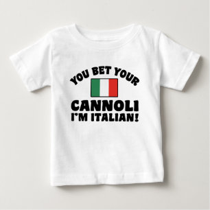 Camiseta De Bebé Apostas a tu cannoli que soy italiano