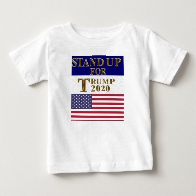 CAMISETA DE BEBÉ APOYAR A TRUMP (Anverso)