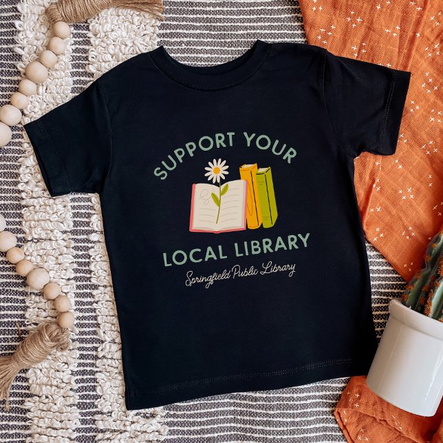 Camiseta De Bebé Apoye a su Personalizado de biblioteca local (Subido por el creador)