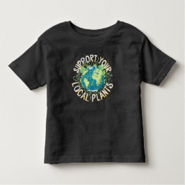 Camiseta De Bebé Apoye sus plantas locales