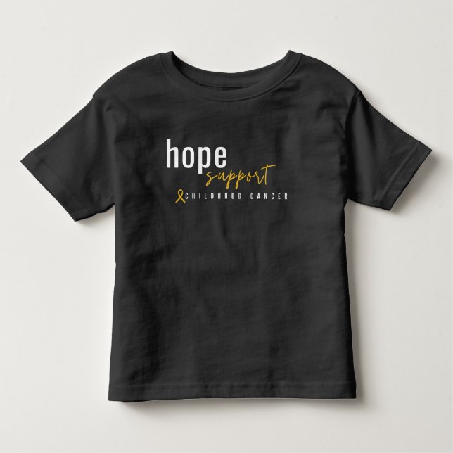 Camiseta De Bebé apoyo a la esperanza de cáncer infantil Toddler T- (Anverso)