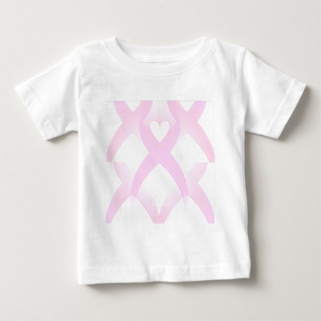 Camiseta De Bebé Apoyo, Conciencia sobre el cáncer de mama_ (Anverso)