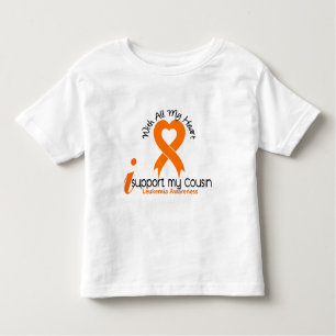 Camiseta De Bebé Apoyo mi leucemia del primo