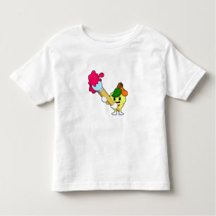 Camiseta De Bebé Apple como pintador con pincel de pintura