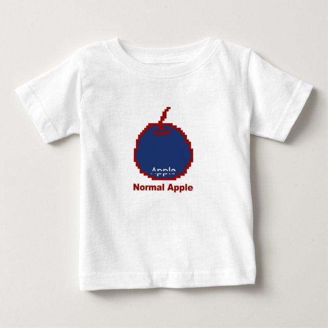 Camiseta De Bebé Apple digital (Anverso)