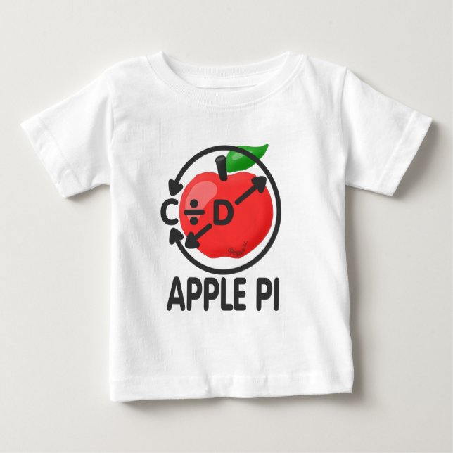 Camiseta De Bebé Apple pi (Anverso)