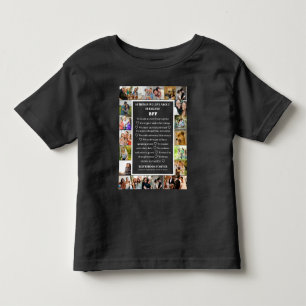 Camiseta De Bebé Apreciación de la amistad Colaje de 22 fotos de