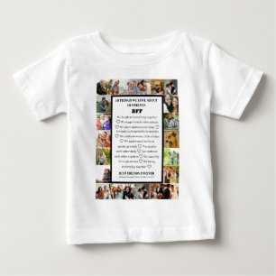 Camiseta De Bebé Apreciación de la amistad   Collage de 22 fotos de