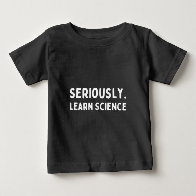 Camiseta De Bebé Aprender ciencia (Anverso)