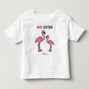 Camiseta De Bebé Aprendiendo el canto de la hermana grande Flamingo