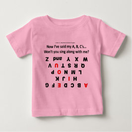 Camiseta De Bebé Aprendiendo mi ABC (Y.U. Pequeño genio) - (Revisad