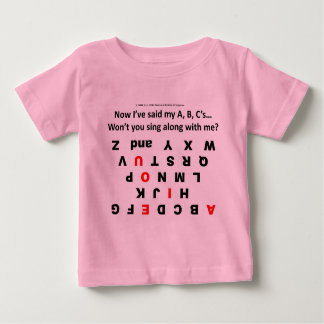 Camiseta De Bebé Aprendiendo mi ABC (Y.U. Pequeño genio) - (Revisad