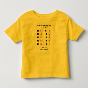 Camiseta De Bebé Aprendiendo mis números (Y.U. Little Genius)
