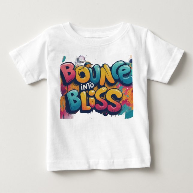 Camiseta De Bebé Apretar a Bliss (Anverso)