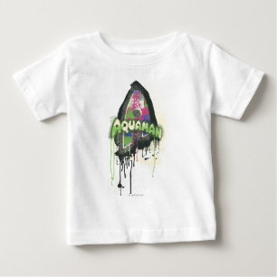 Camiseta De Bebé Aquaman - Carta de inocencia torcida