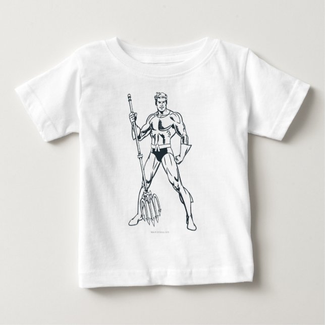 Camiseta De Bebé Aquaman con horquilla de cocina (Anverso)