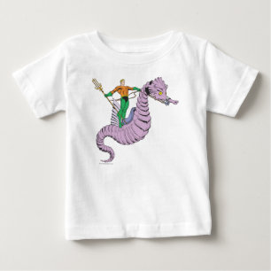 Camiseta De Bebé Aquaman Rides Seahorse